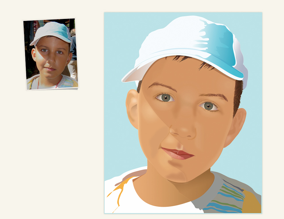 portrait in illustrator